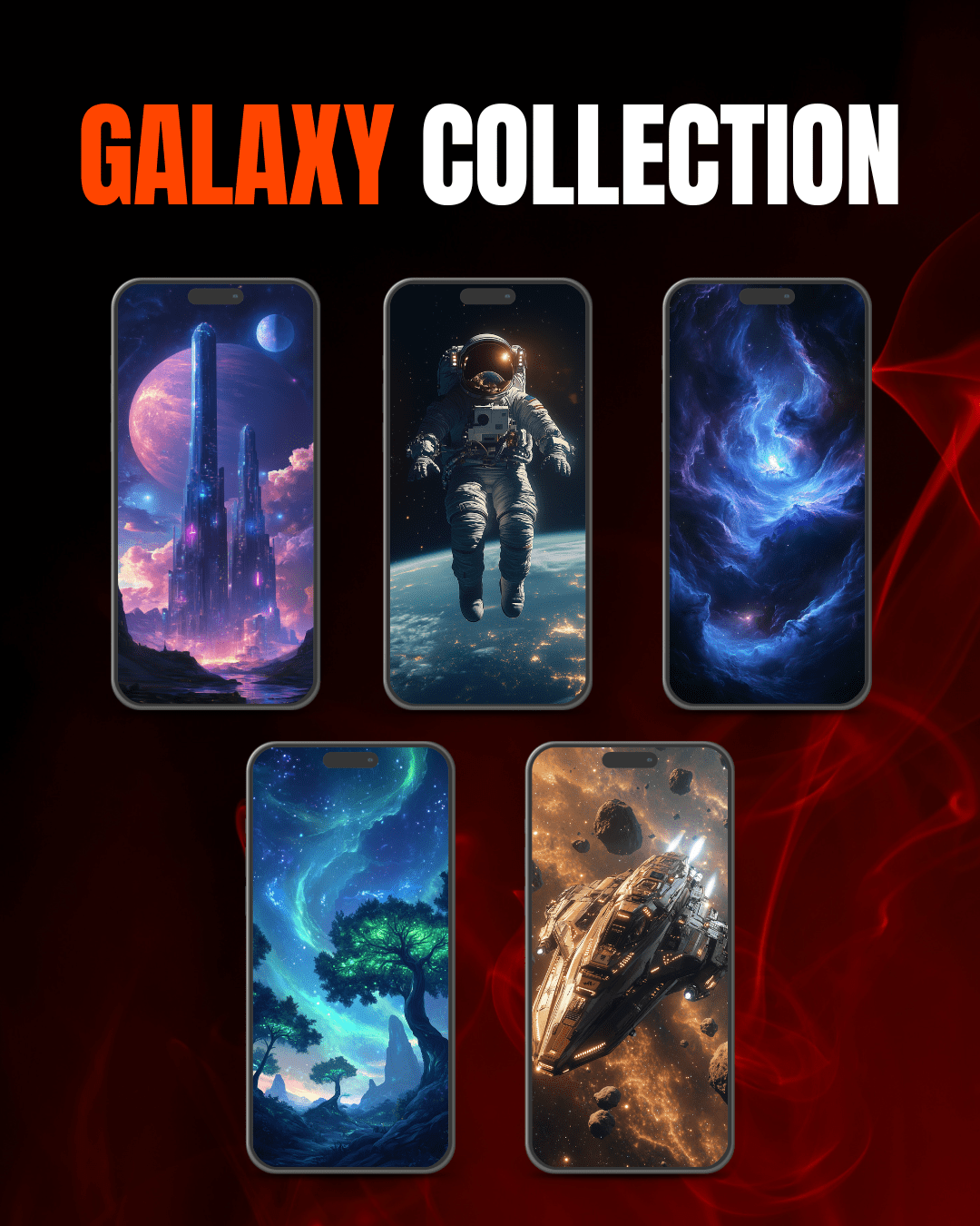 Digital Background Galaxy Collection